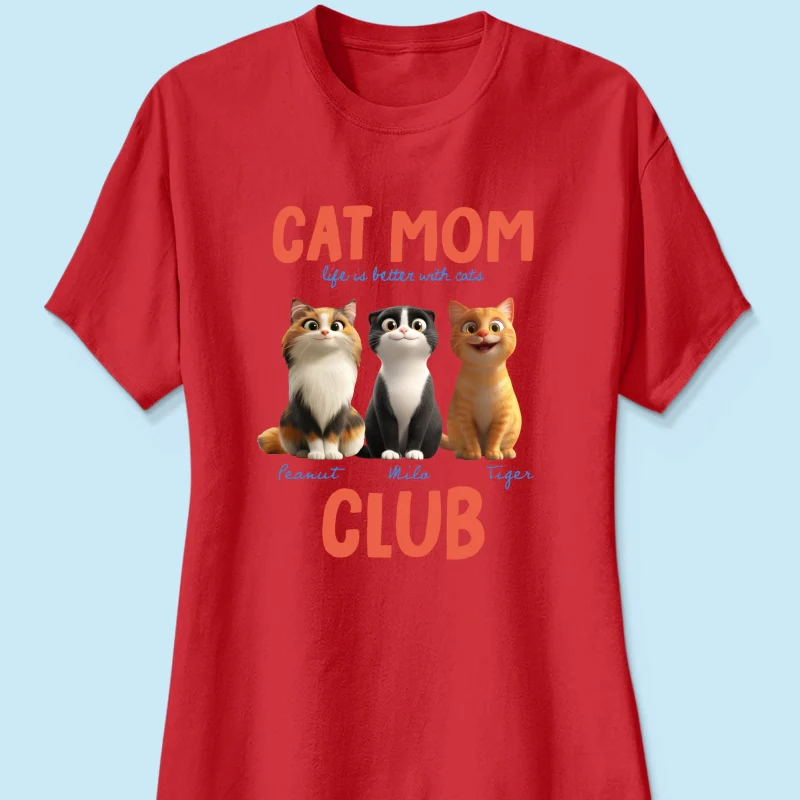 Life Is Better With Cats - Personalized Shirt - Gift For Cat Lovers - Image 34