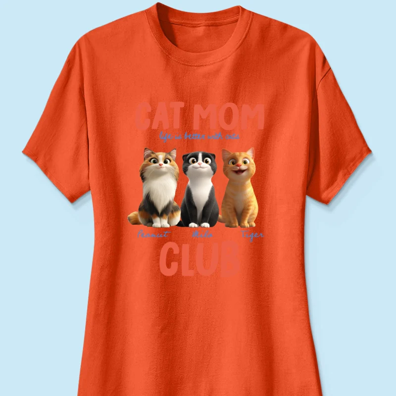 Life Is Better With Cats - Personalized Shirt - Gift For Cat Lovers - Image 35