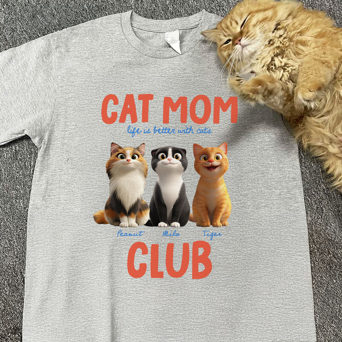 Life Is Better With Cats - Personalized Shirt - Gift For Cat Lovers - Image 4