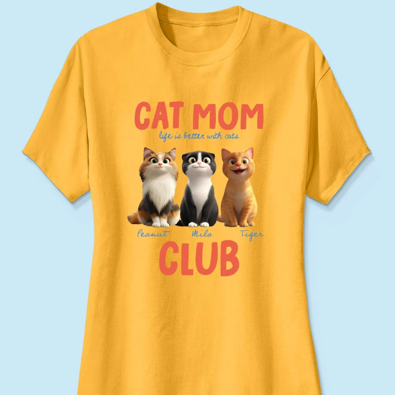 Life Is Better With Cats - Personalized Shirt - Gift For Cat Lovers - Image 40