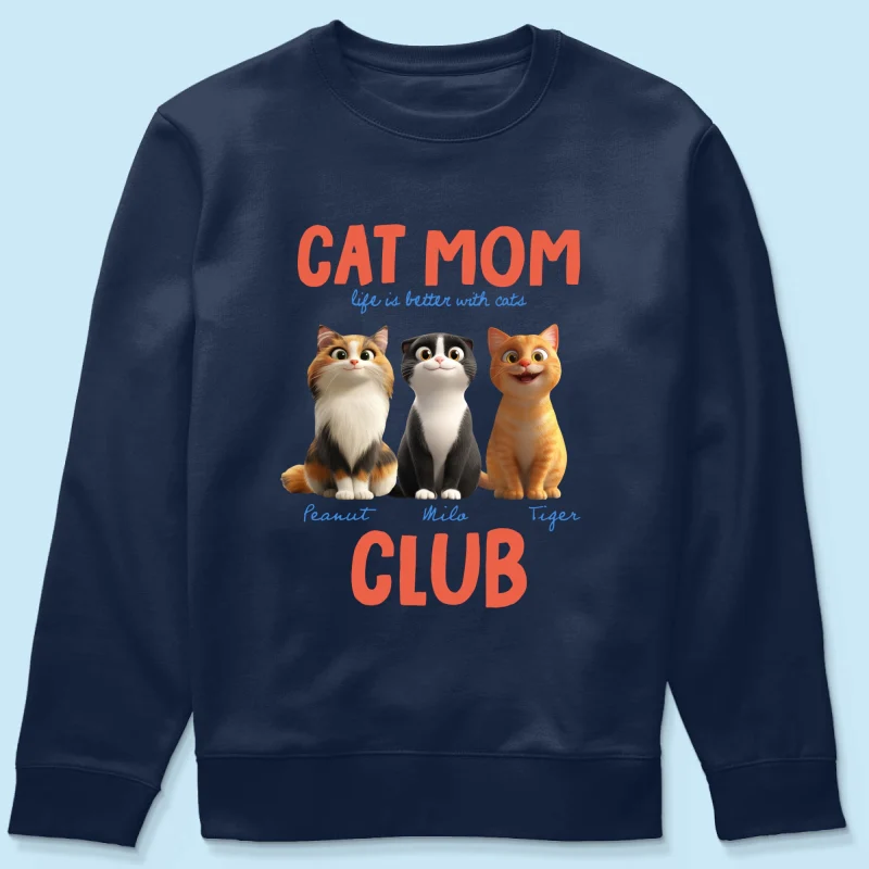 Life Is Better With Cats - Personalized Shirt - Gift For Cat Lovers - Image 43