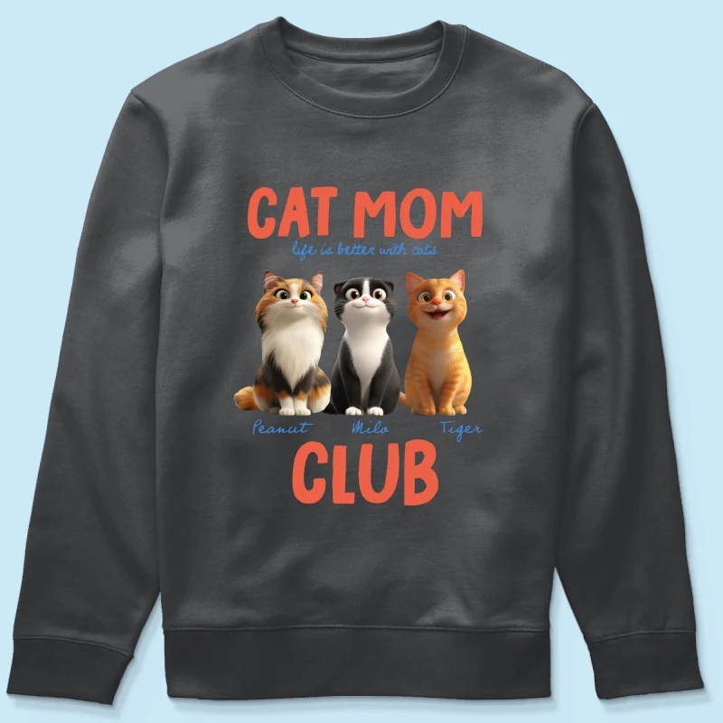 Life Is Better With Cats - Personalized Shirt - Gift For Cat Lovers - Image 44