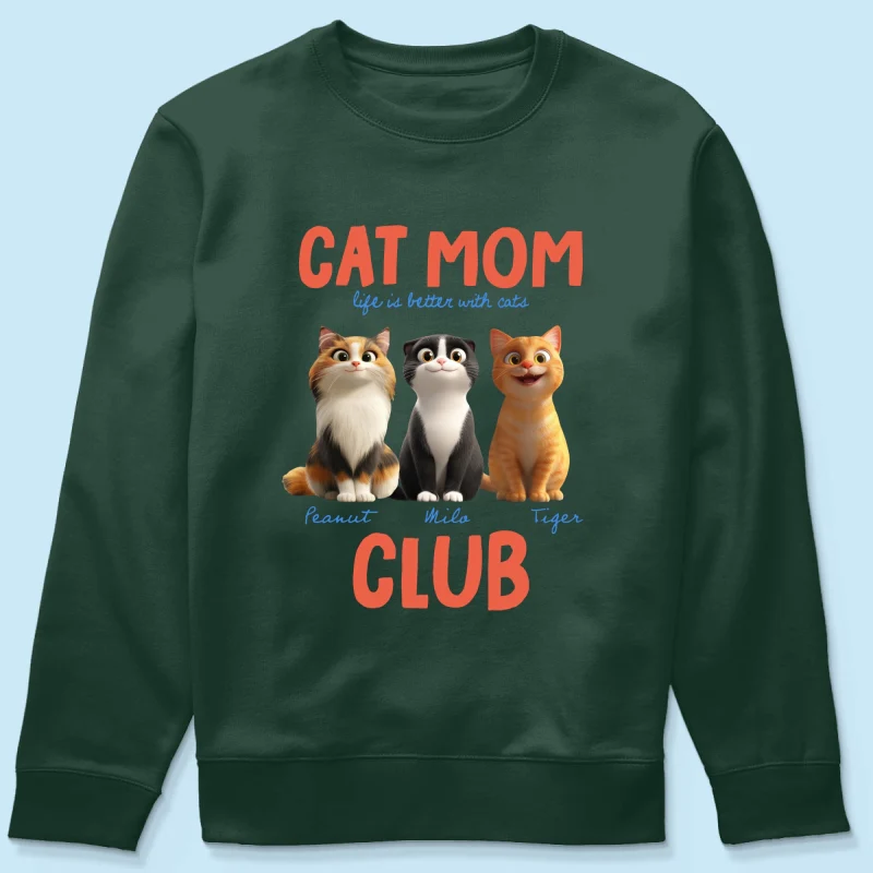Life Is Better With Cats - Personalized Shirt - Gift For Cat Lovers - Image 45