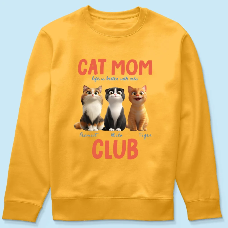 Life Is Better With Cats - Personalized Shirt - Gift For Cat Lovers - Image 52