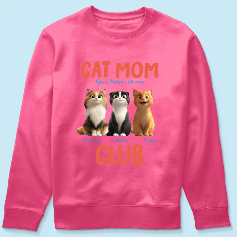 Life Is Better With Cats - Personalized Shirt - Gift For Cat Lovers - Image 54