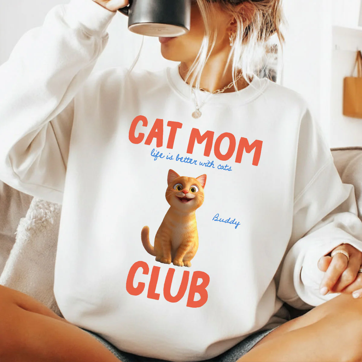 Life Is Better With Cats - Personalized Shirt - Gift For Cat Lovers - Image 6