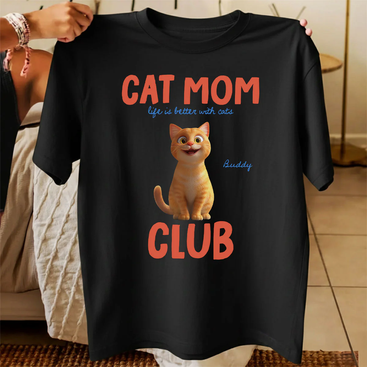 Life Is Better With Cats - Personalized Shirt - Gift For Cat Lovers - Image 7
