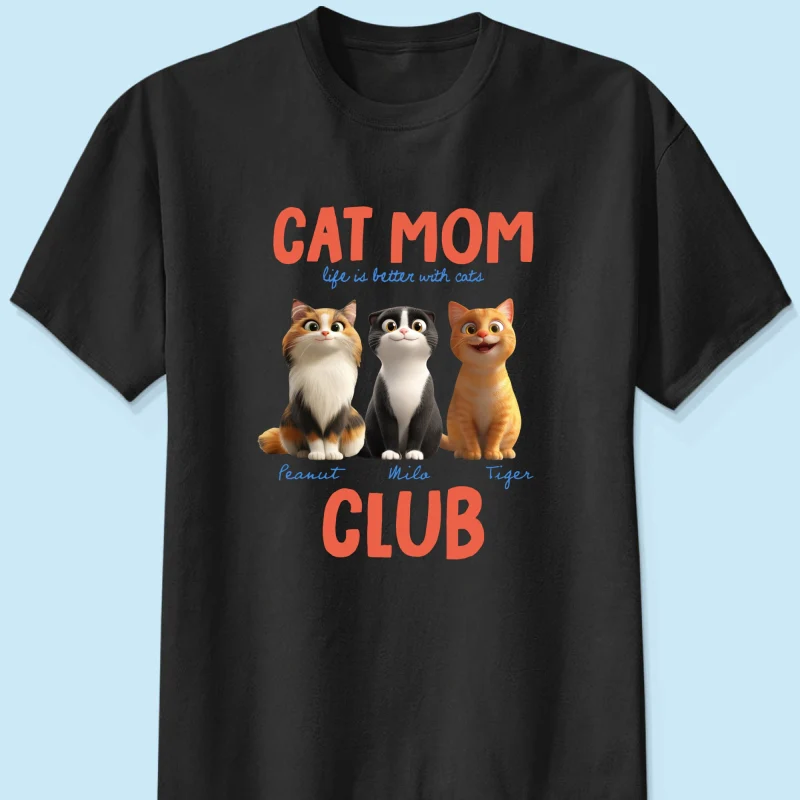Life Is Better With Cats - Personalized Shirt - Gift For Cat Lovers - Image 9
