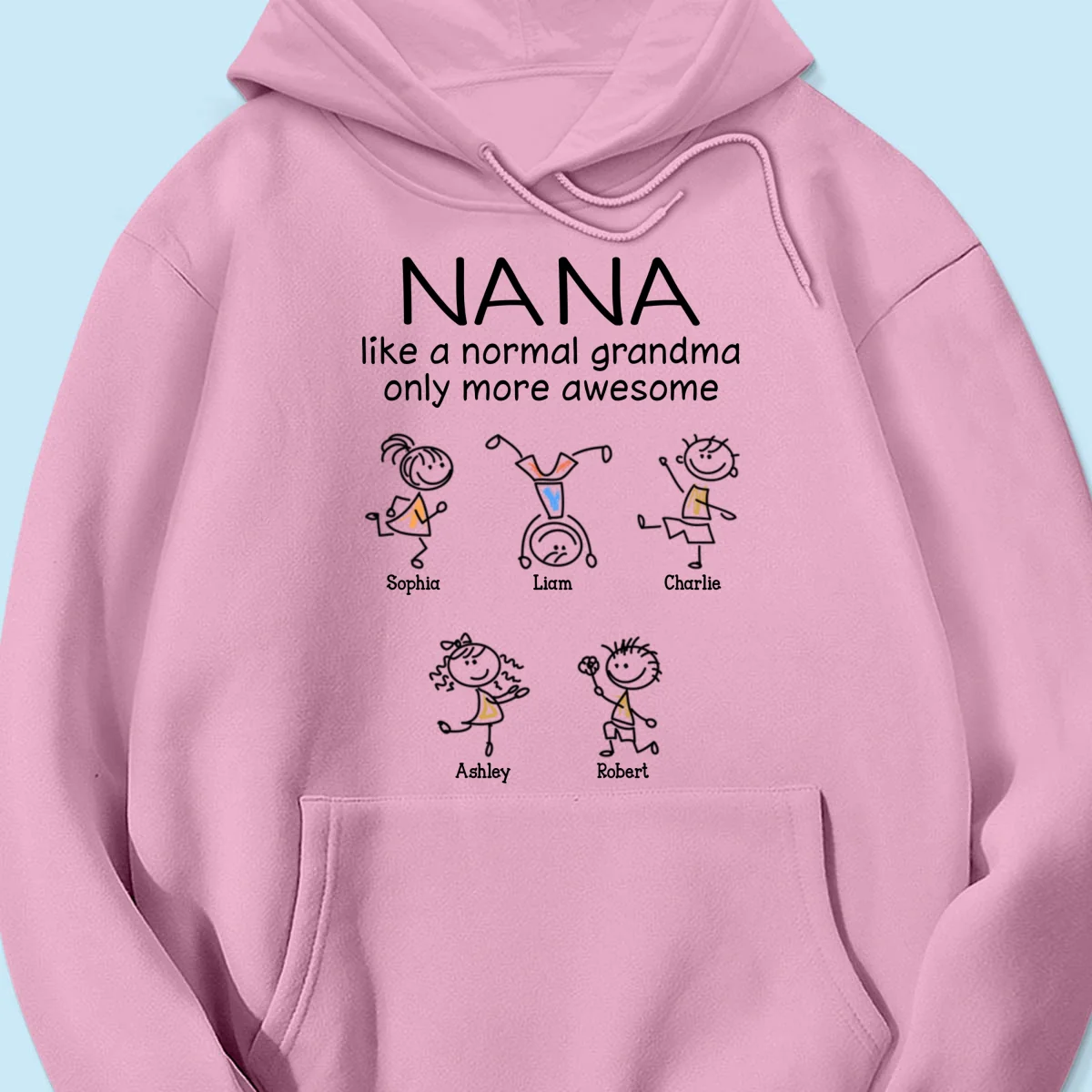 Like A Normal Grandma Only More Awesome Drawing Personalized Shirt - Image 17