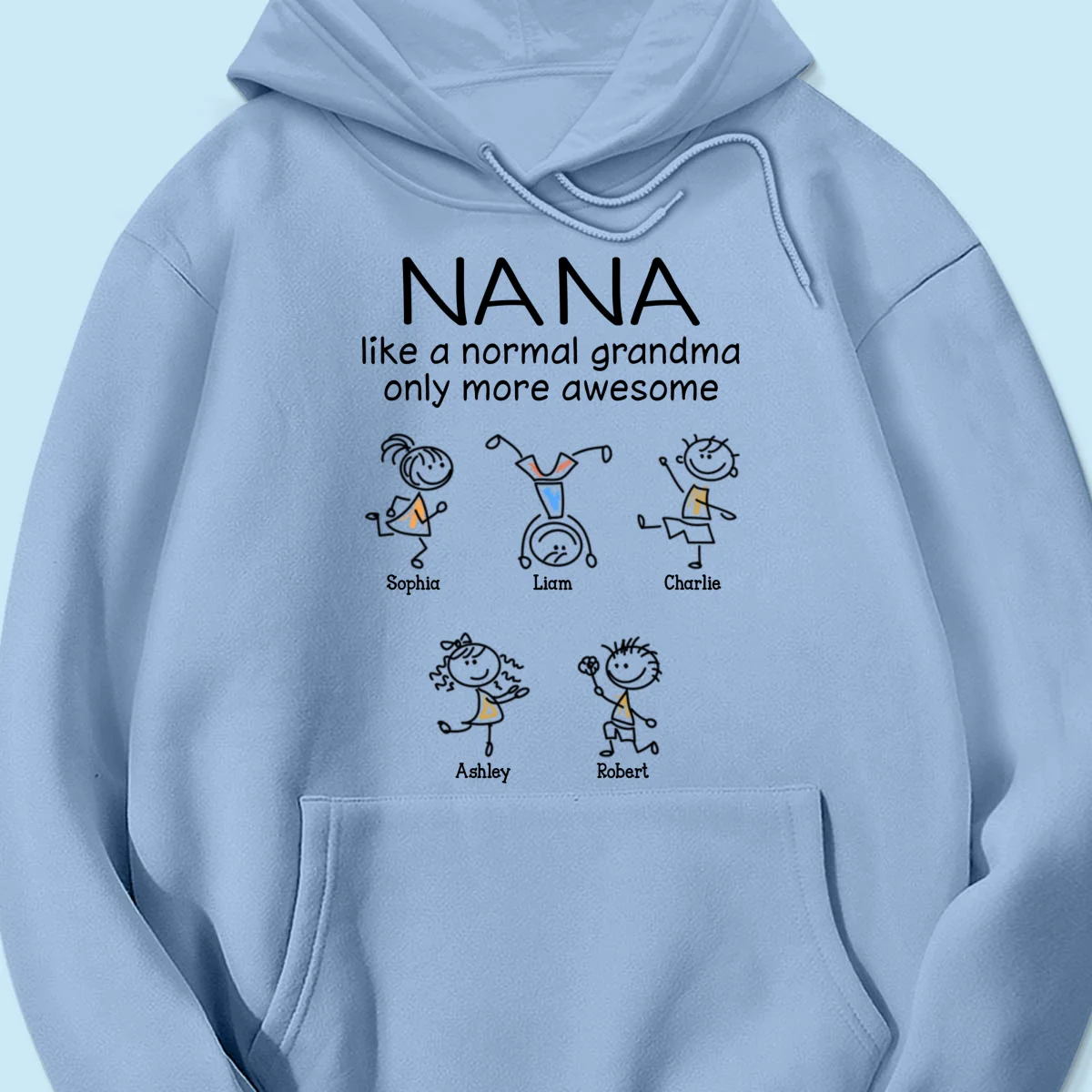 Like A Normal Grandma Only More Awesome Drawing Personalized Shirt - Image 18