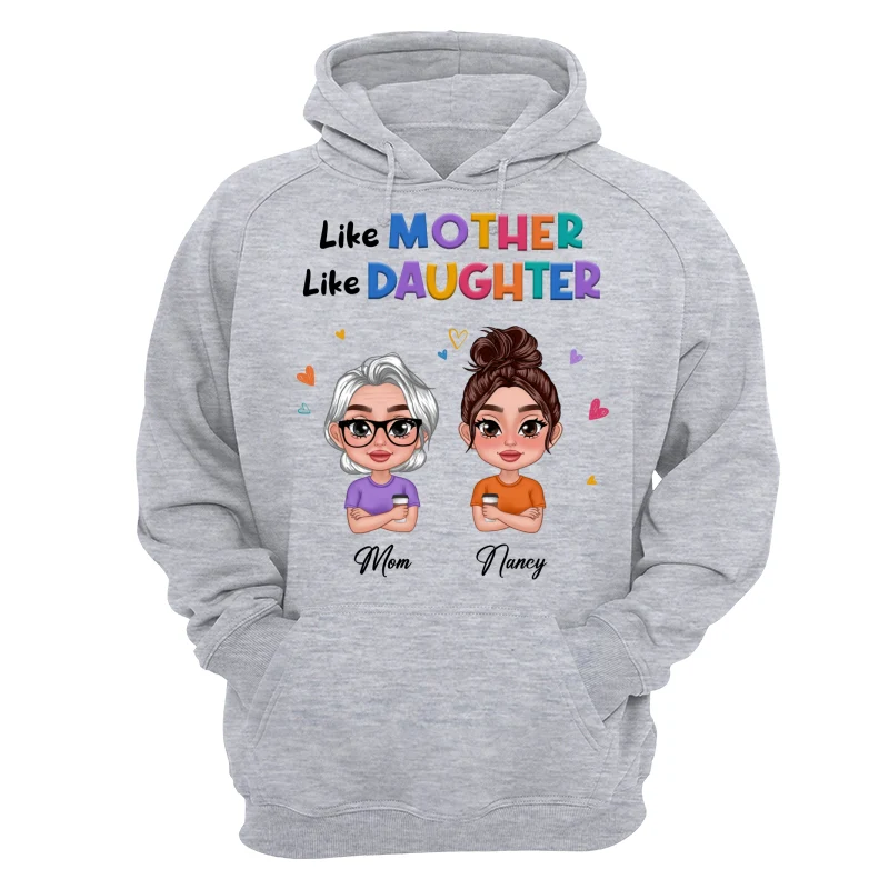 Like Mother Like Daughter Colorful Pattern Doll Women Thick Lips Personalized Shirt - Image 14