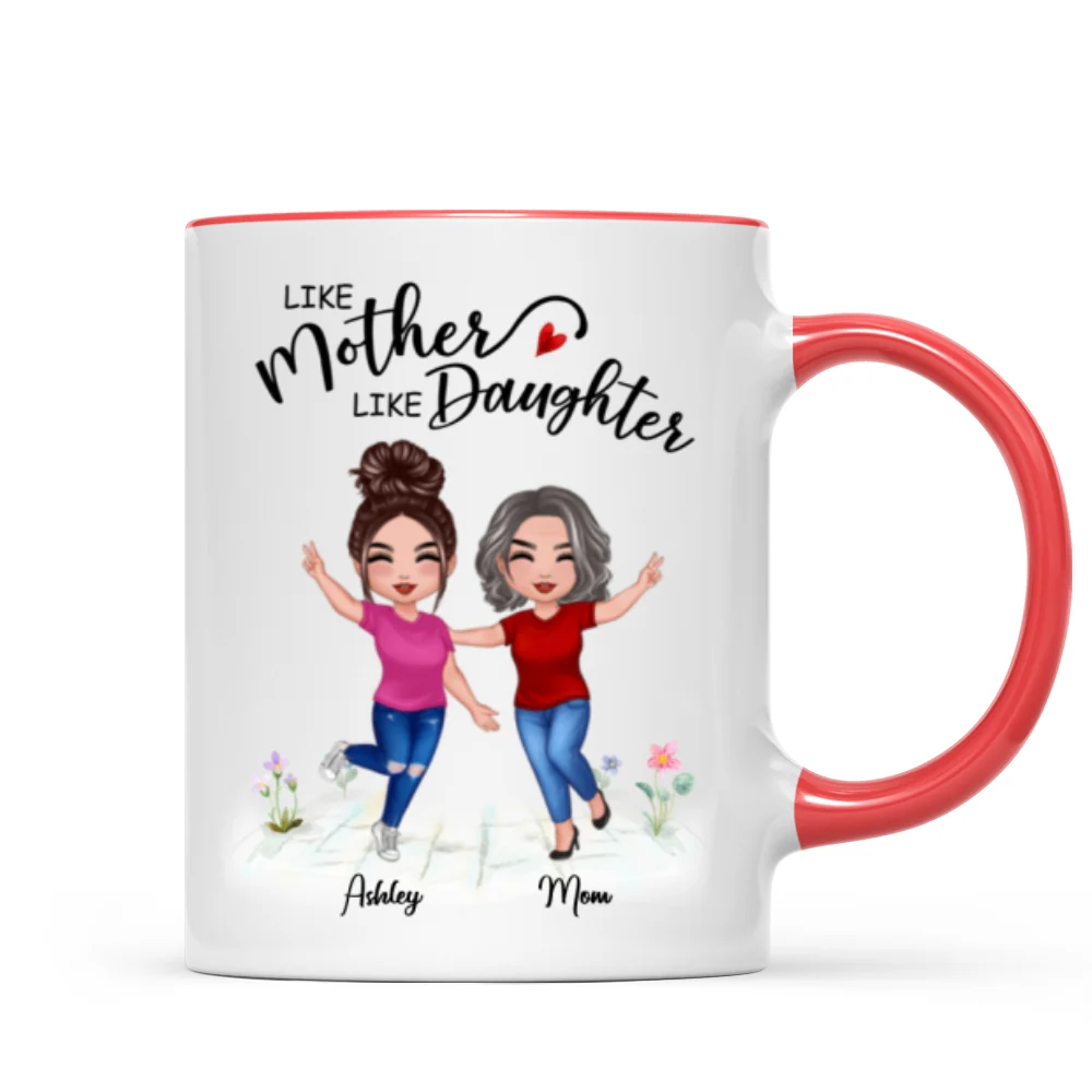 Like Mother Like Daughter Happy Women Personalized Mug - Image 7