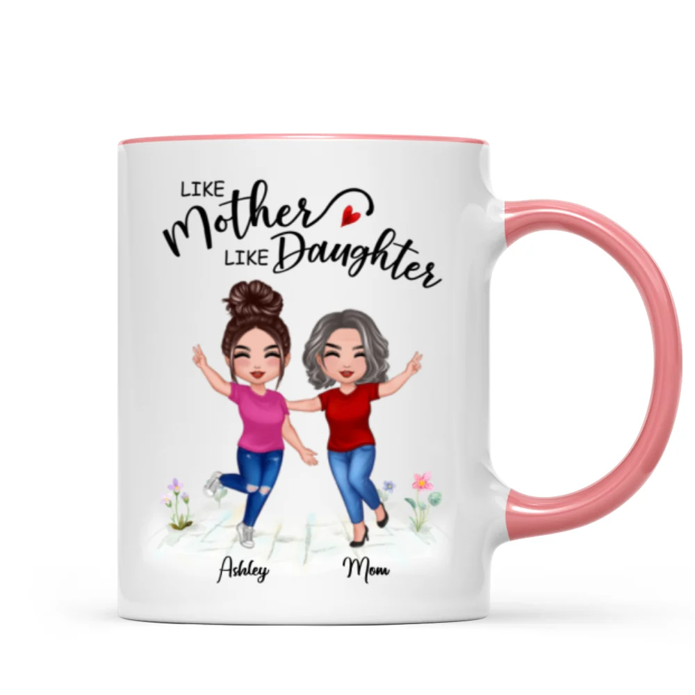 Like Mother Like Daughter Happy Women Personalized Mug - Image 9