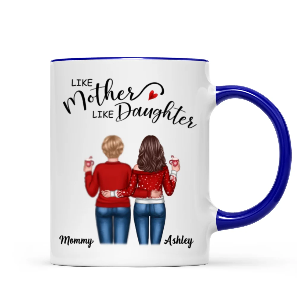Like Mother Like Daughters Back View Personalized Mug - Image 3