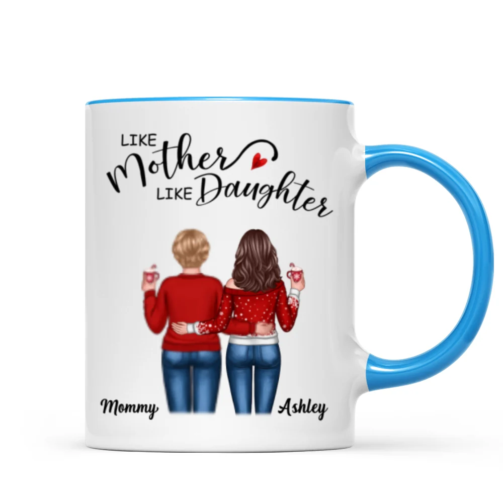 Like Mother Like Daughters Back View Personalized Mug - Image 5