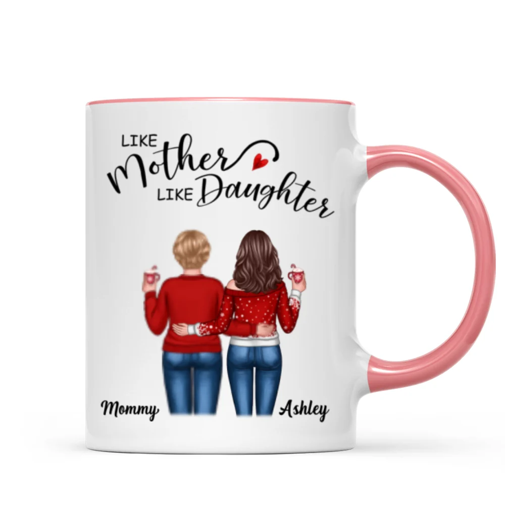 Like Mother Like Daughters Back View Personalized Mug - Image 6