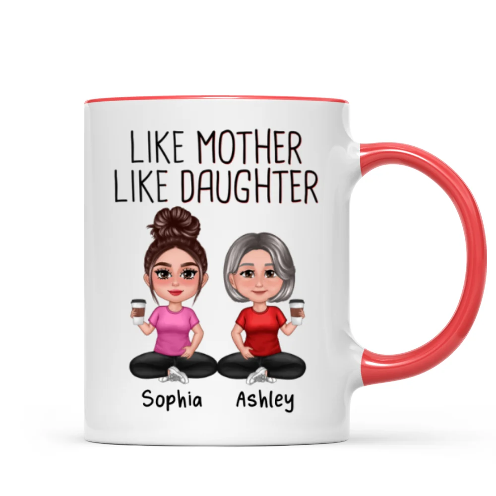 Like Mother Like Daughters Pretty Doll Personalized Mug - Image 7