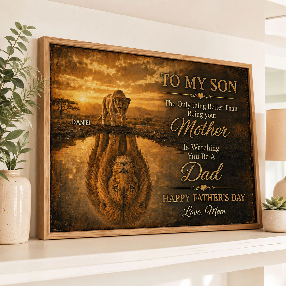 Lion To My Son - Personalized Poster - Father' Day Gift For Son - Image 13