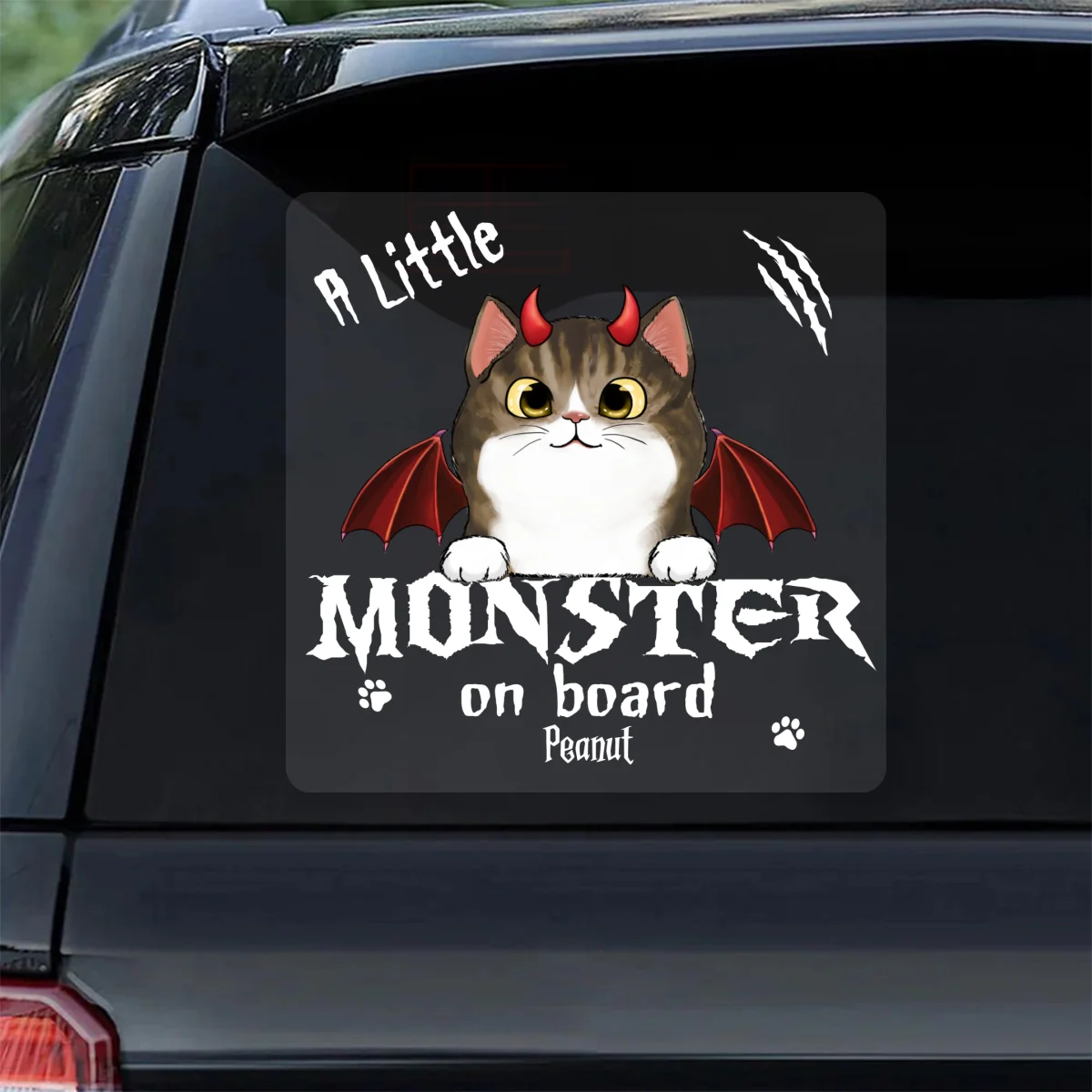 Little Monsters On Board Halloween Dogs Cats Personalized Decal, Halloween Decor - Image 10