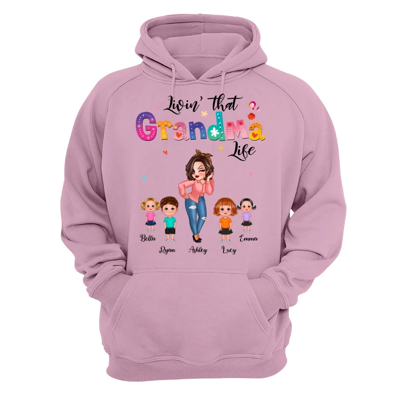 Livin‘ That Grandma Life Pretty Woman Gift For Grandma Personalized Shirt - Image 15