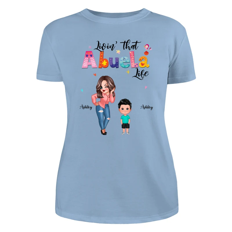 Livin‘ That Grandma Life Sassy Girl Gift For Grandma Personalized Shirt - Image 12