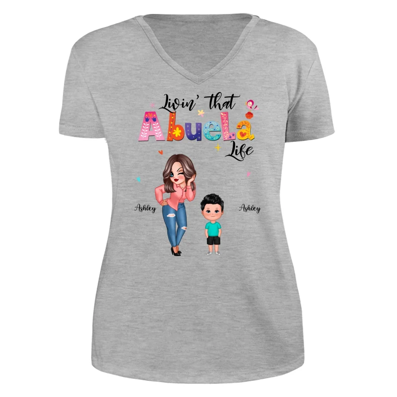 Livin‘ That Grandma Life Sassy Girl Gift For Grandma Personalized Shirt - Image 14