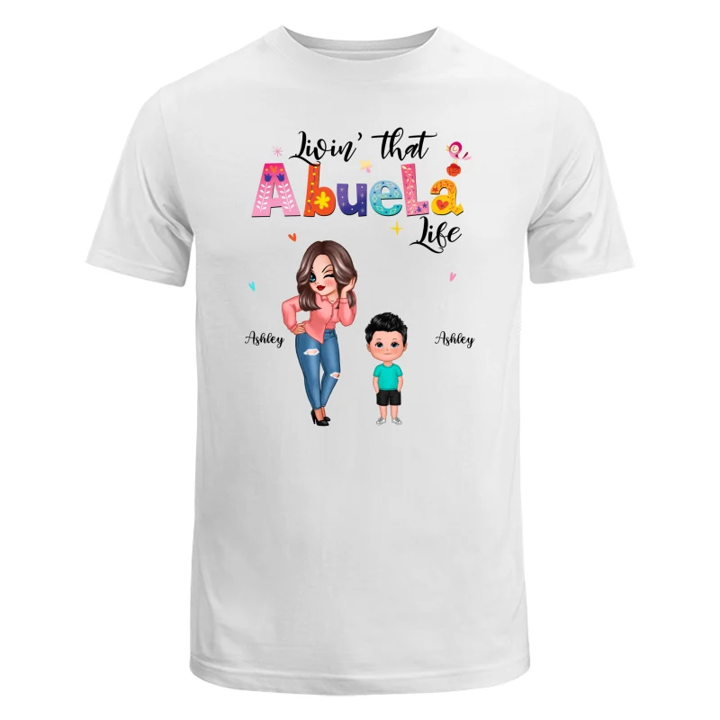 Livin‘ That Grandma Life Sassy Girl Gift For Grandma Personalized Shirt - Image 5