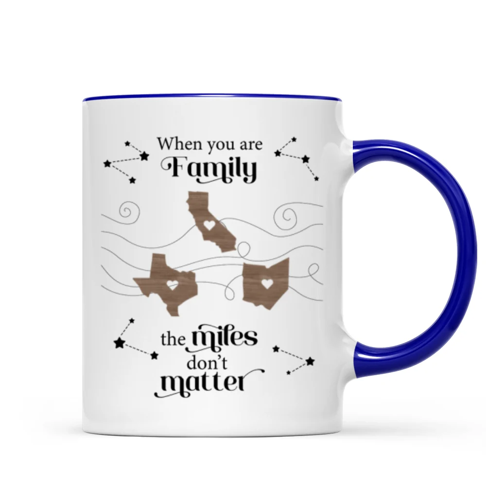 Long Distance Family Friends Siblings Sisters Besties Personalized Mug, Togetherness Christmas Gift, Birthday Gift, Gift For Loved Ones Far Away - Image 10