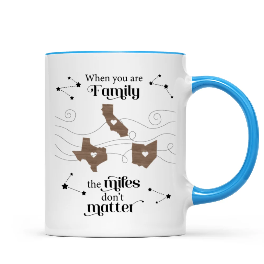 Long Distance Family Friends Siblings Sisters Besties Personalized Mug, Togetherness Christmas Gift, Birthday Gift, Gift For Loved Ones Far Away - Image 12