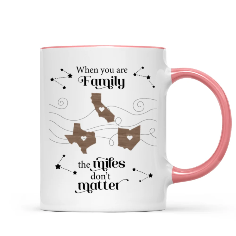 Long Distance Family Friends Siblings Sisters Besties Personalized Mug, Togetherness Christmas Gift, Birthday Gift, Gift For Loved Ones Far Away - Image 13