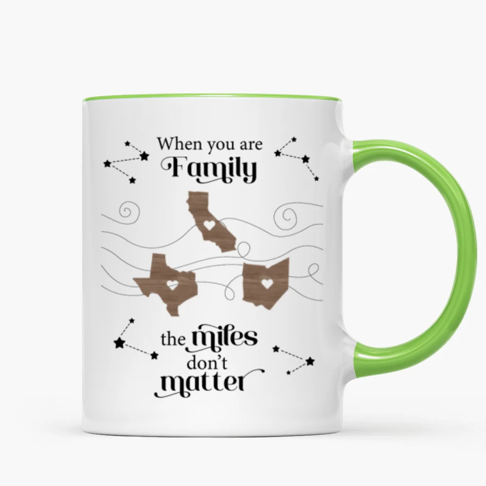 Long Distance Family Friends Siblings Sisters Besties Personalized Mug, Togetherness Christmas Gift, Birthday Gift, Gift For Loved Ones Far Away - Image 14