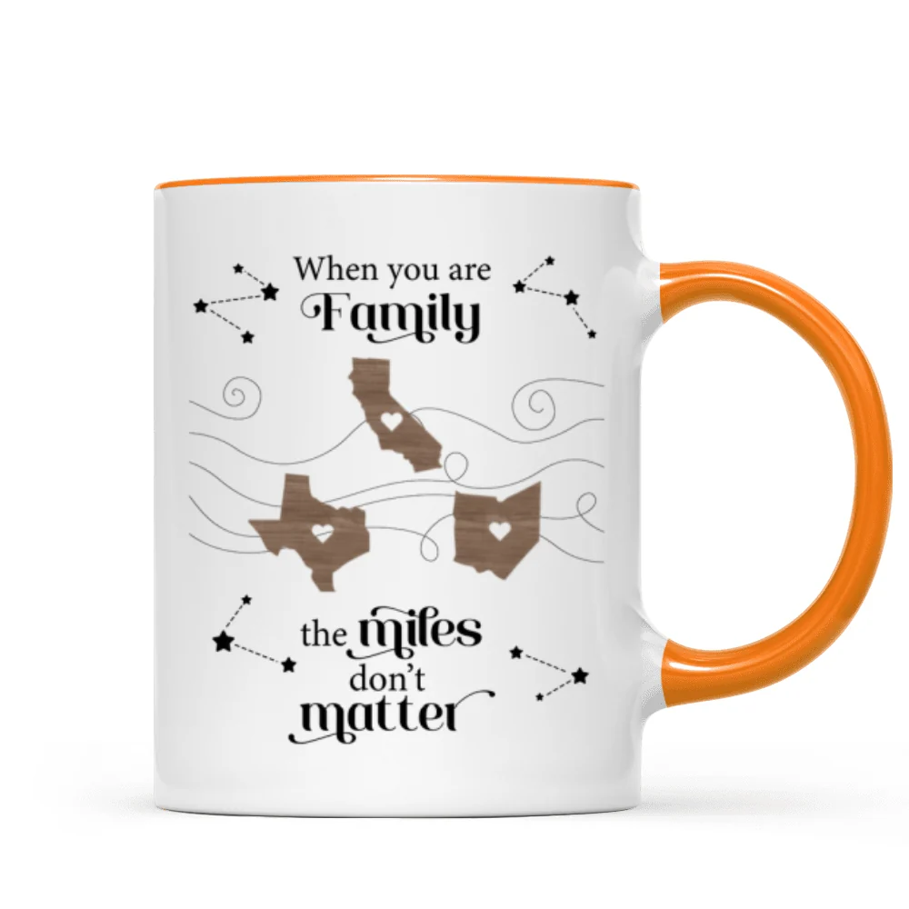Long Distance Family Friends Siblings Sisters Besties Personalized Mug, Togetherness Christmas Gift, Birthday Gift, Gift For Loved Ones Far Away - Image 15