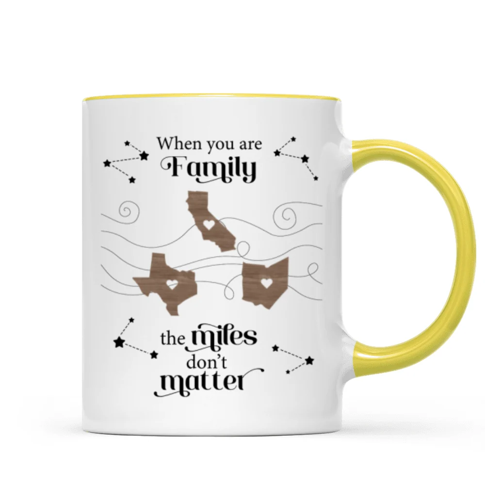 Long Distance Family Friends Siblings Sisters Besties Personalized Mug, Togetherness Christmas Gift, Birthday Gift, Gift For Loved Ones Far Away - Image 16