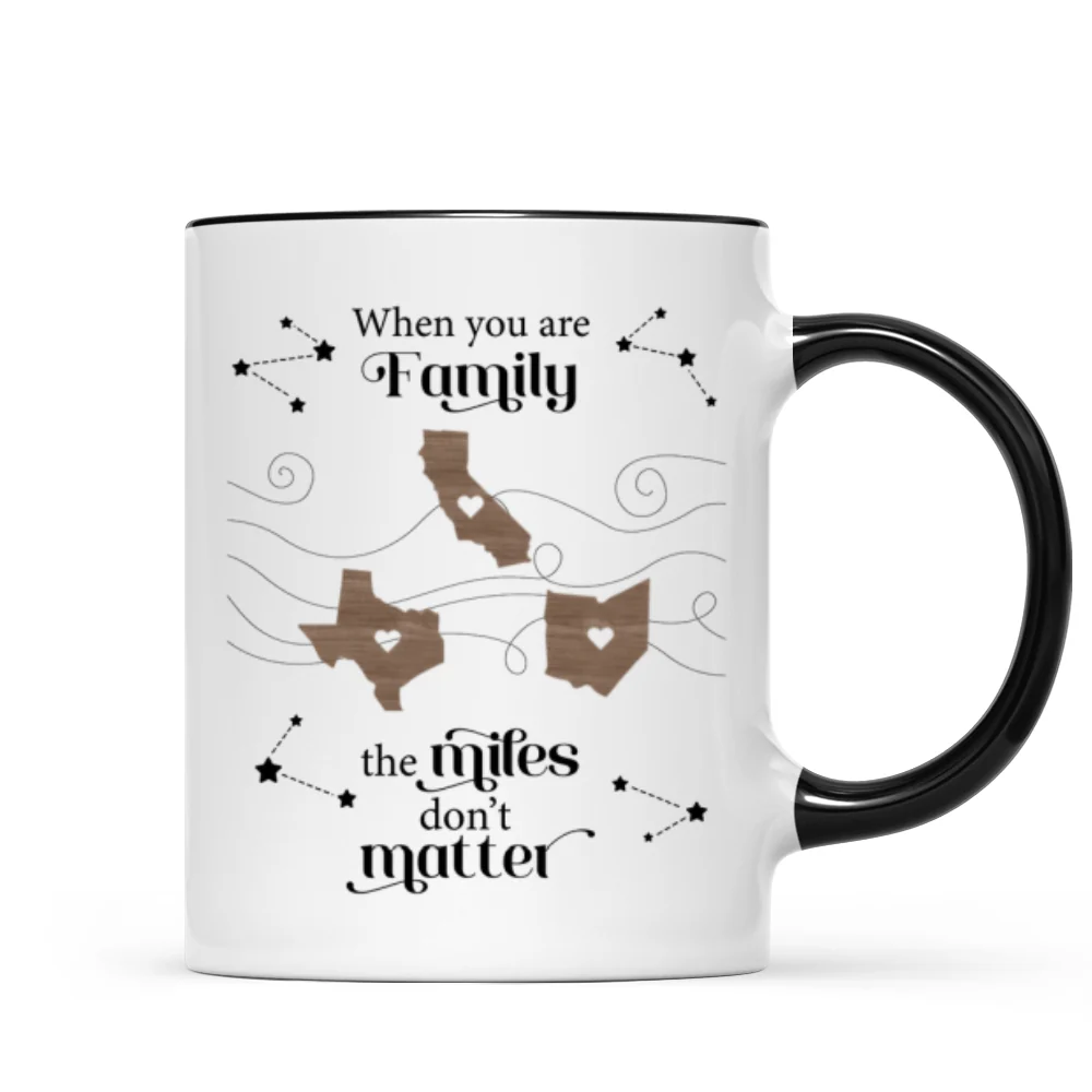 Long Distance Family Friends Siblings Sisters Besties Personalized Mug, Togetherness Christmas Gift, Birthday Gift, Gift For Loved Ones Far Away - Image 9