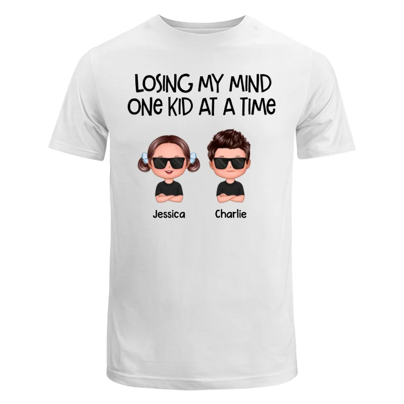 Losing My Mind One Kid At A Time Doll Kids Personalized Tank Top Shirt - Image 12