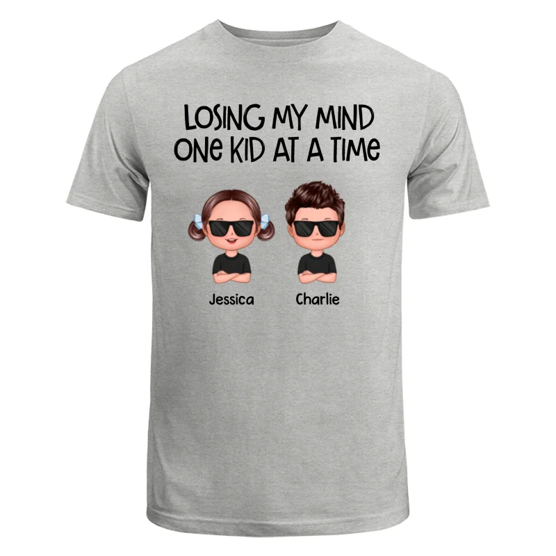 Losing My Mind One Kid At A Time Doll Kids Personalized Tank Top Shirt - Image 13