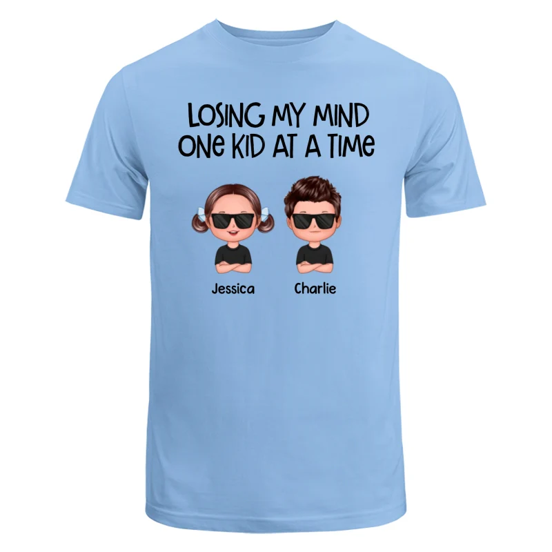 Losing My Mind One Kid At A Time Doll Kids Personalized Tank Top Shirt - Image 15