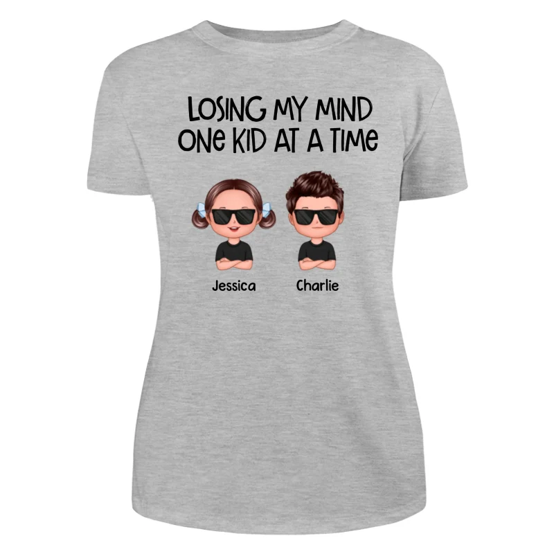 Losing My Mind One Kid At A Time Doll Kids Personalized Tank Top Shirt - Image 17