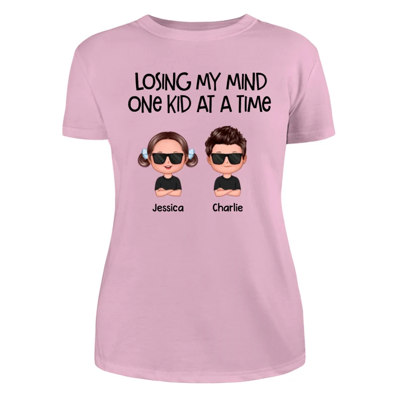 Losing My Mind One Kid At A Time Doll Kids Personalized Tank Top Shirt - Image 18
