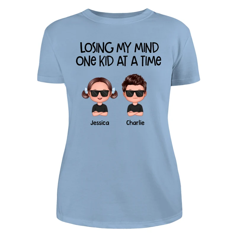 Losing My Mind One Kid At A Time Doll Kids Personalized Tank Top Shirt - Image 19