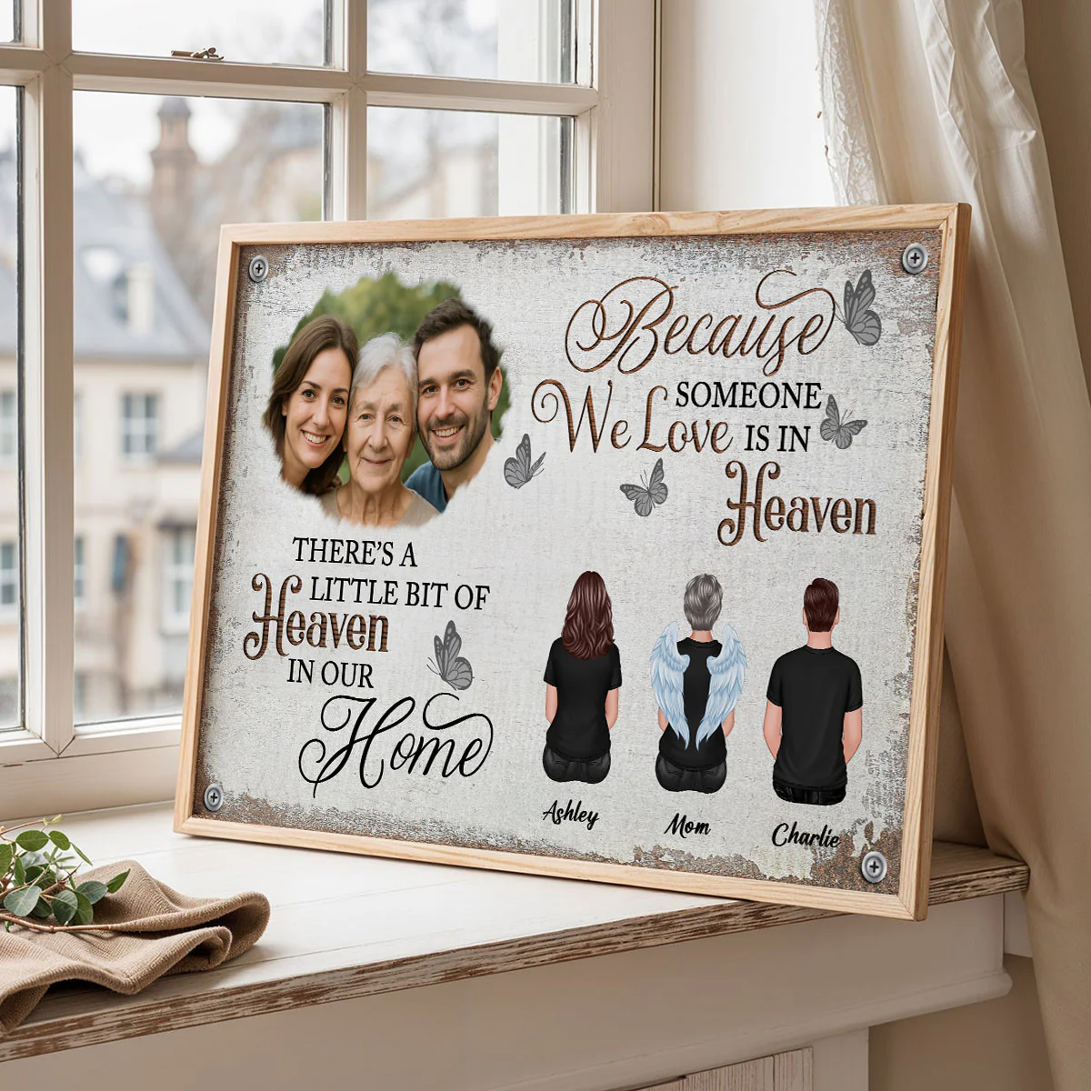 Lost Loved One Family Photo Uploaded Personalized Poster, Memorial gifts, Sympathy Gifts - Image 6