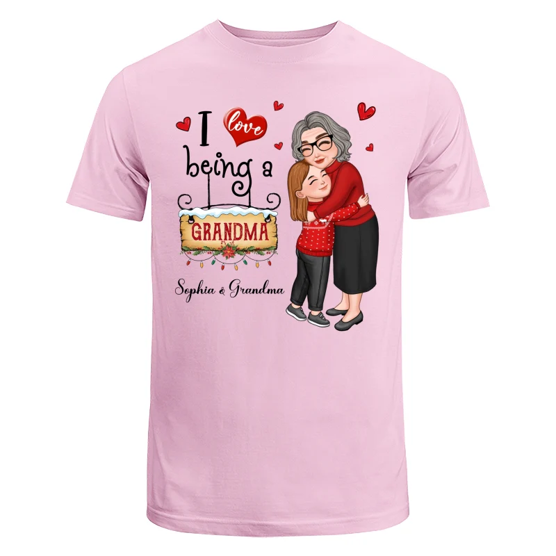 Love Being A Grandma Hugging Grandkid Personalized Hoodie Sweatshirt - Image 7