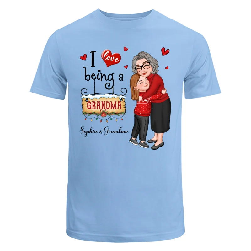 Love Being A Grandma Hugging Grandkid Personalized Hoodie Sweatshirt - Image 8
