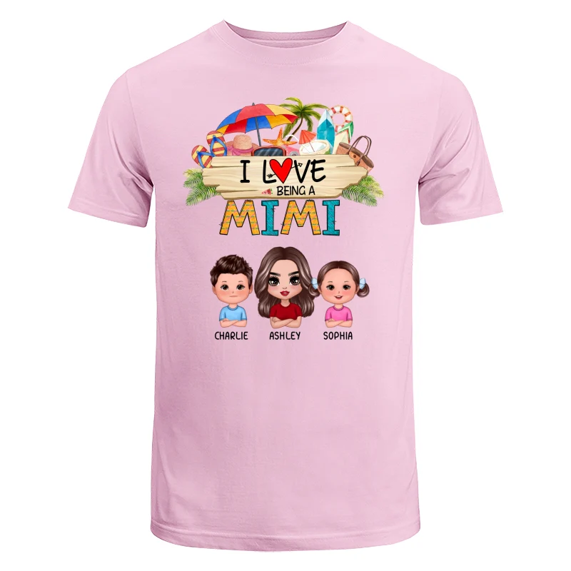 Love Being A Grandma Summer Pattern Personalized Shirt - Image 7