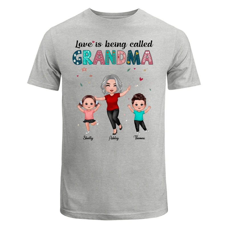 Love Being Called Grandma Happy Doll Personalized Shirt - Image 6