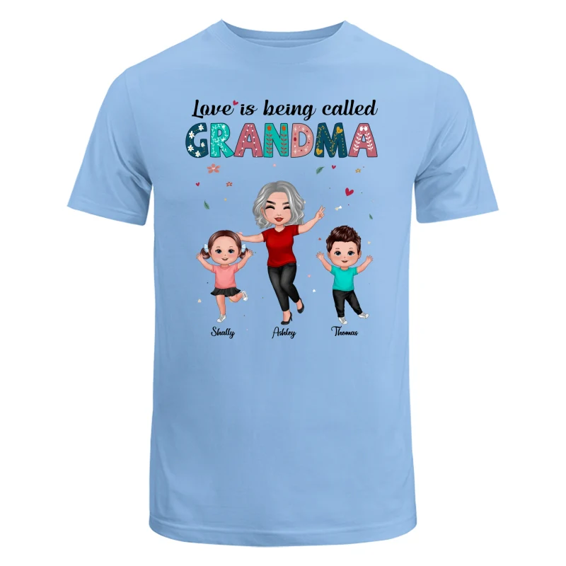 Love Being Called Grandma Happy Doll Personalized Shirt - Image 8