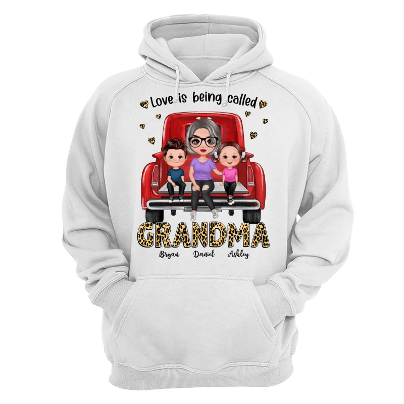 Love Being Called Grandma Leopard Truck Personalized Shirt - Image 13