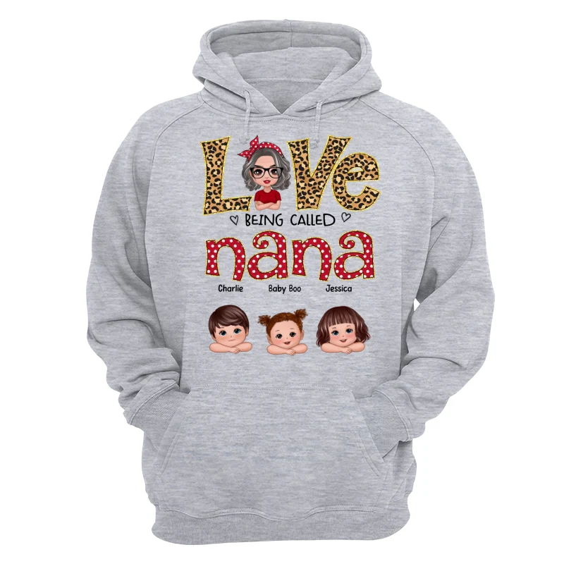 Love Being Called Grandma Polka Dot Doll Grandma Grandkids Personalized Shirt - Image 14