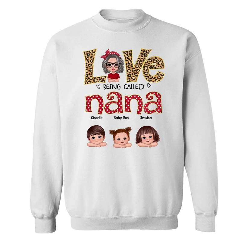 Love Being Called Grandma Polka Dot Doll Grandma Grandkids Personalized Shirt - Image 17