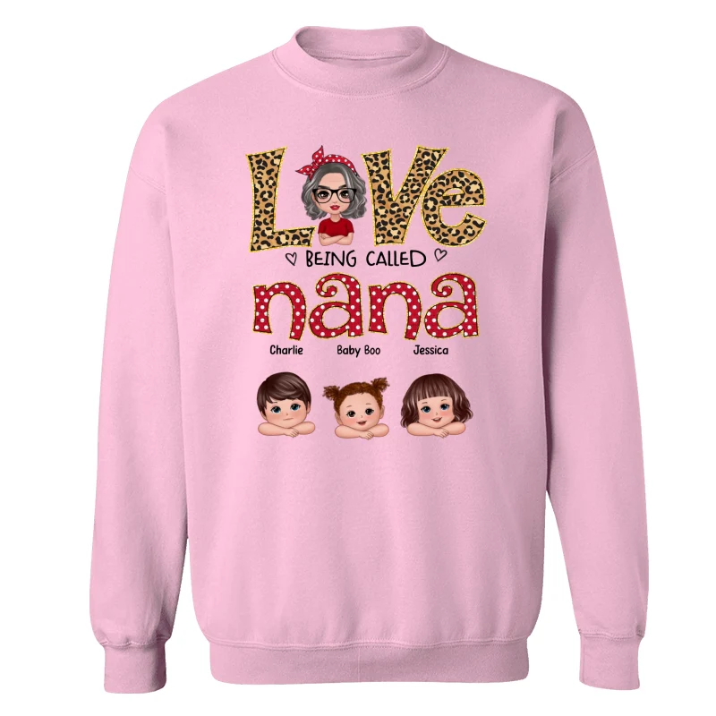 Love Being Called Grandma Polka Dot Doll Grandma Grandkids Personalized Shirt - Image 19